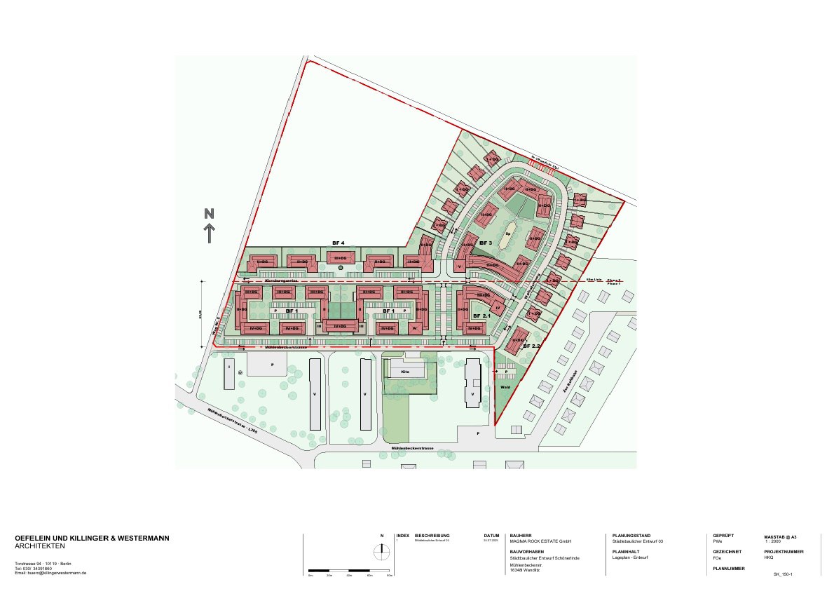 Städtebaulicher Entwurf — Lageplan